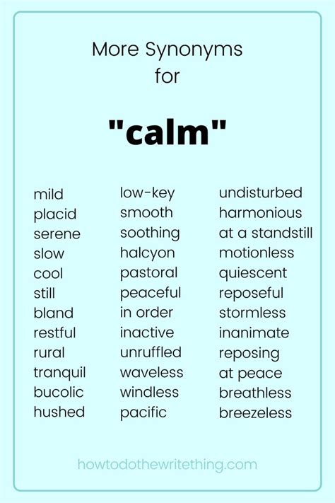 another word for calming.